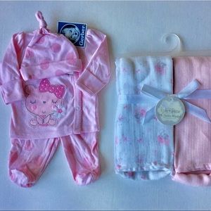 NWT Gerber baby girl premie "take me home set"